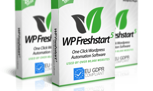 WP Freshstart 5 Review – Create Fully Loaded WordPress Sites in 60 seconds.